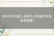 全科手术机器人品牌与大数据的关系，谁更重要？