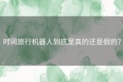 时间旅行机器人到底是真的还是假的？
