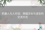 机器人与人对话：跨越文化与语言的交流方式