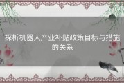 探析机器人产业补贴政策目标与措施的关系