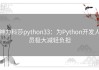 神力科莎python33：为Python开发人员极大减轻负担