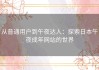 从普通用户到午夜达人：探索日本午夜成年网站的世界