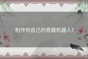 制作你自己的奇趣机器人！
