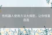 性机器人使用方法大揭密，让你惊喜连连