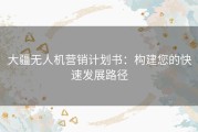 大疆无人机营销计划书：构建您的快速发展路径