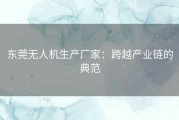 东莞无人机生产厂家：跨越产业链的典范