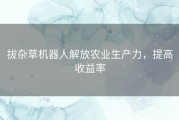 拔杂草机器人解放农业生产力，提高收益率