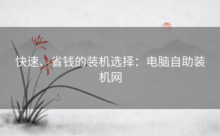 快速、省钱的装机选择：电脑自助装机网