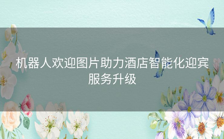 机器人欢迎图片助力酒店智能化迎宾服务升级